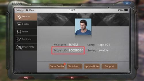 how to lifeafter account id