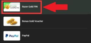 razer gold interface select razer gold pin